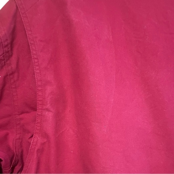 Lands' End Barn Chore Red Jacket Coat Multi Plaid Flannel Lining Women’s Sz L - Picture 7 of 12